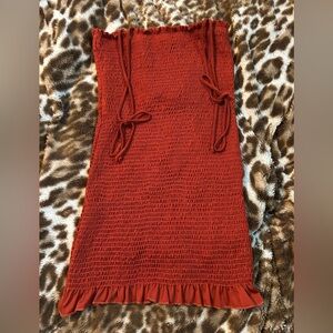 Res Smocked Strapless Dress